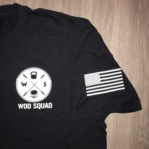 Classic Black/Red WOD SQUAD Men’s T-shirt